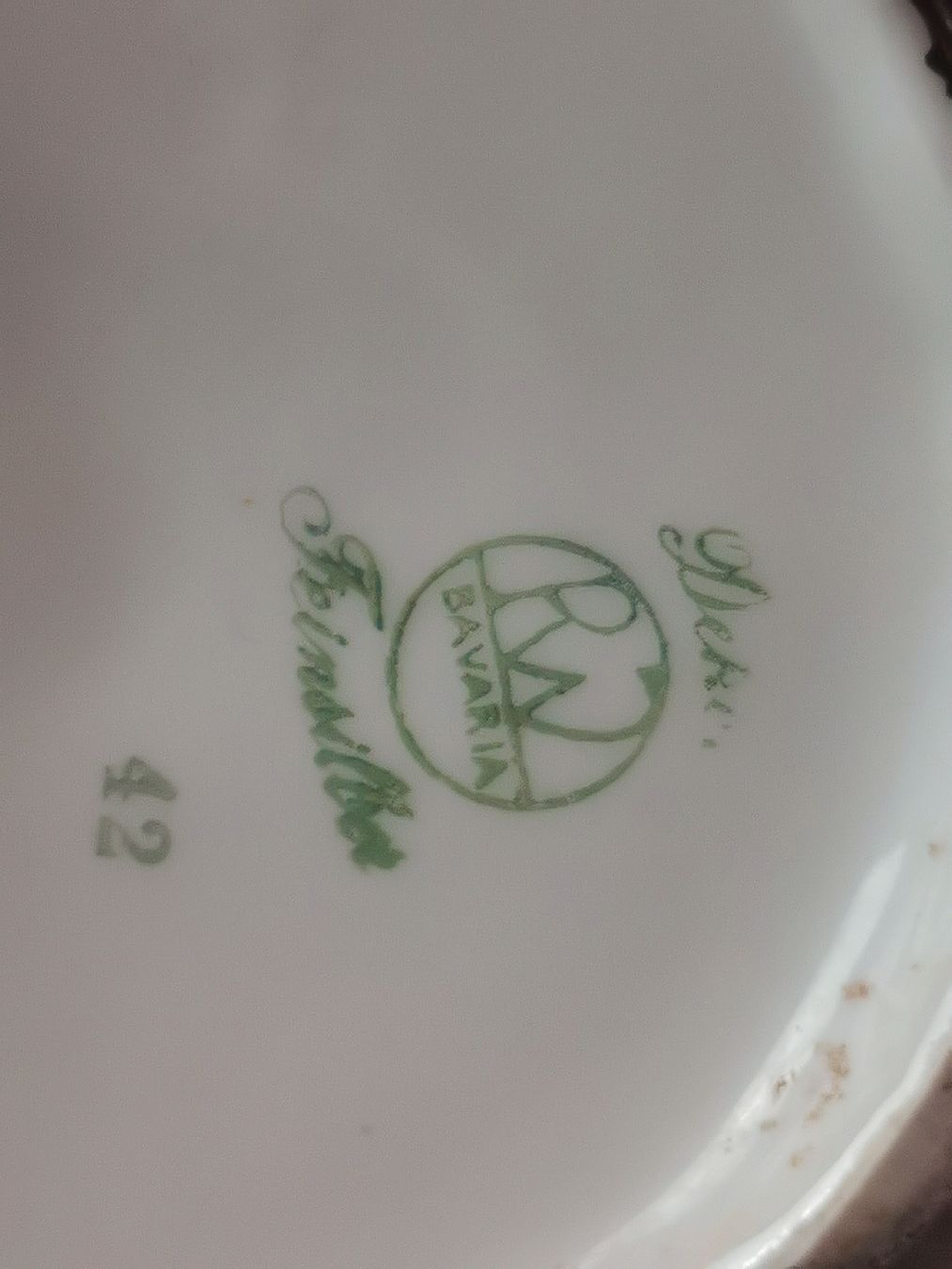 Set di piatti: 2 tlg. versilbertes Kaffee-Set Wächtersbach, Bavaria – Usato da Bülach venduto da wynja 2