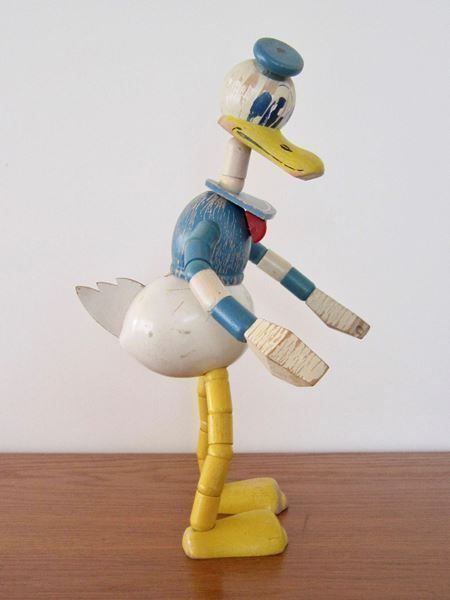 Disney Statuette: Holzfigur Donald Duck wohl 50er Jahre – Usato da Lüchingen venduto da Eeizo 2