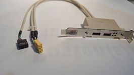 USB A Slotblech-Adapter