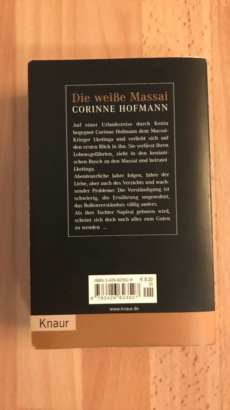 Libri: Die weisse Massai von Corinne Hofmann – Usato da Ennetmoos venduto da Tabakfrei 1