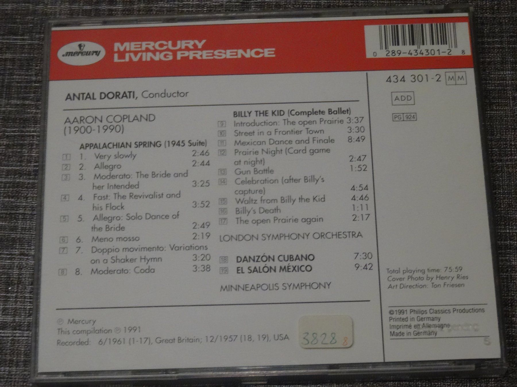 CDs: Aaron Copland - Appalachian Spring CD Mercury Living Pres... – Gebraucht aus Olten von Disc-Ausverkauf 1