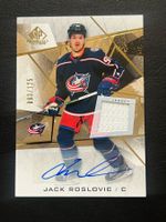 Jack Roslovic 2021 SP Game Used 93/125 Columbus Blue Jackets
