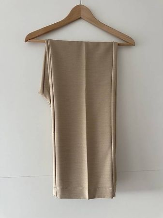 Beige Stoffhose/Anzugshose, Grösse 40