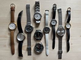 Konvolut Armbanduhren, 10 Stück, M-Watch