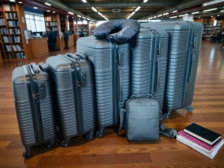 7 tlg. Hartschalenkoffer Koffer Aktion wayBAG in SCHWARZ NEU