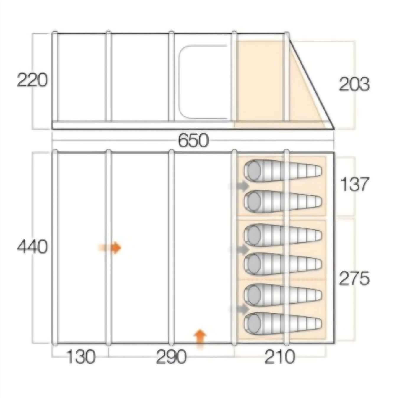 Vango Zelte: Vango Edoras 600xl inkl. Sun canopy und Teppich – Gebraucht aus Frutigen von cmas11 3