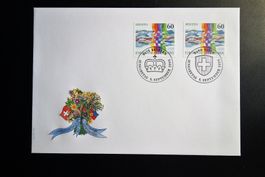 1995 FDC Gemeinschaftsausgabe CH / FL