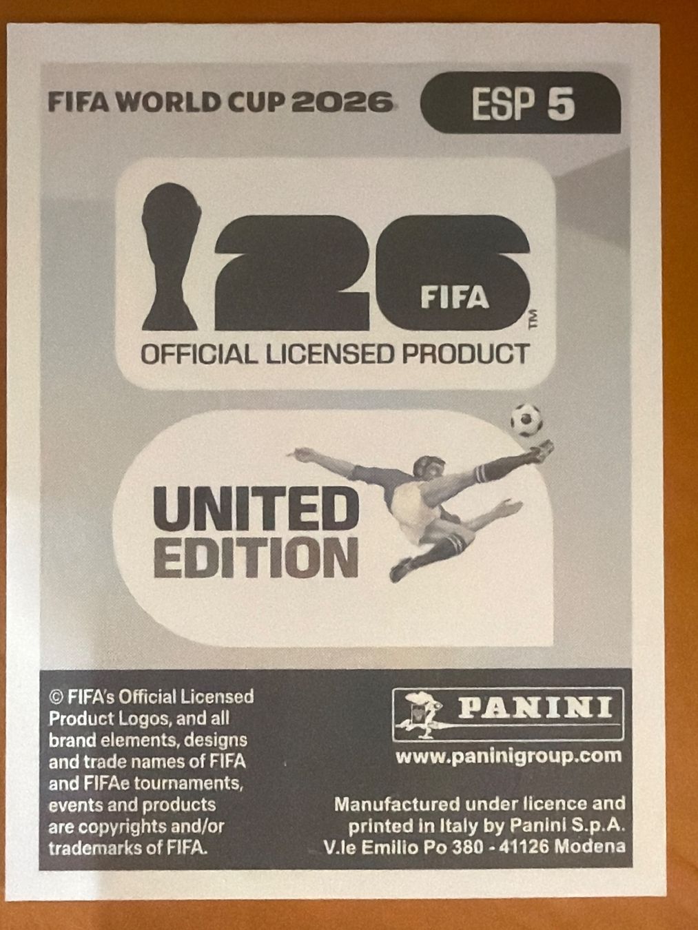 Panini Carte collezionabili: Panini ESP5 – Nuovo (secondo la descrizione) da Susten venduto da Rechnun 1