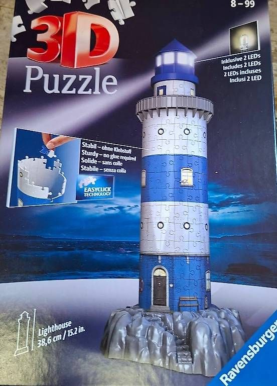 Puzzle: Ravensburger 3D Puzzle Leuchtturm bei Nacht – Usato da Reinach BL venduto da schnitz008