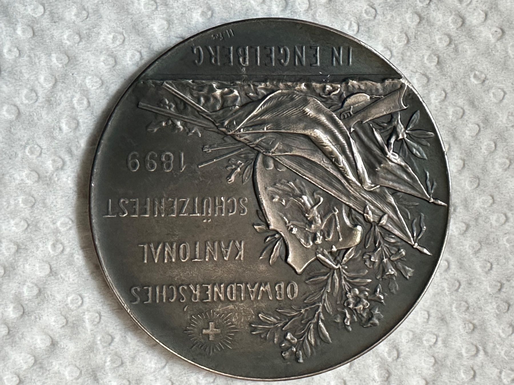 Medaglie: Schützenmedaille 1899 Engelberg – Usato da Kandergrund venduto da honey-art_and_more 6