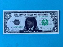 USA-THE UNITED STATE OF CONFUSION-3 Dollars Bill Q6969696969