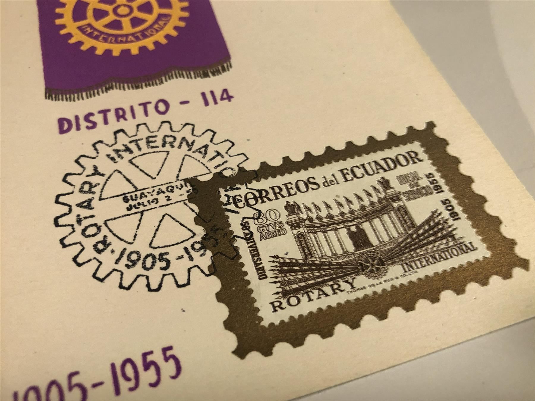 Tutti i francobolli: Maximumkarte ROTARY 1955 – Usato da Lufingen venduto da Rac0 1