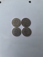 monnaies de 1 CHF en argent 