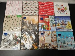 Neu - Servietten - Weihnachten - 12 Packungen - 33cm x 33cm