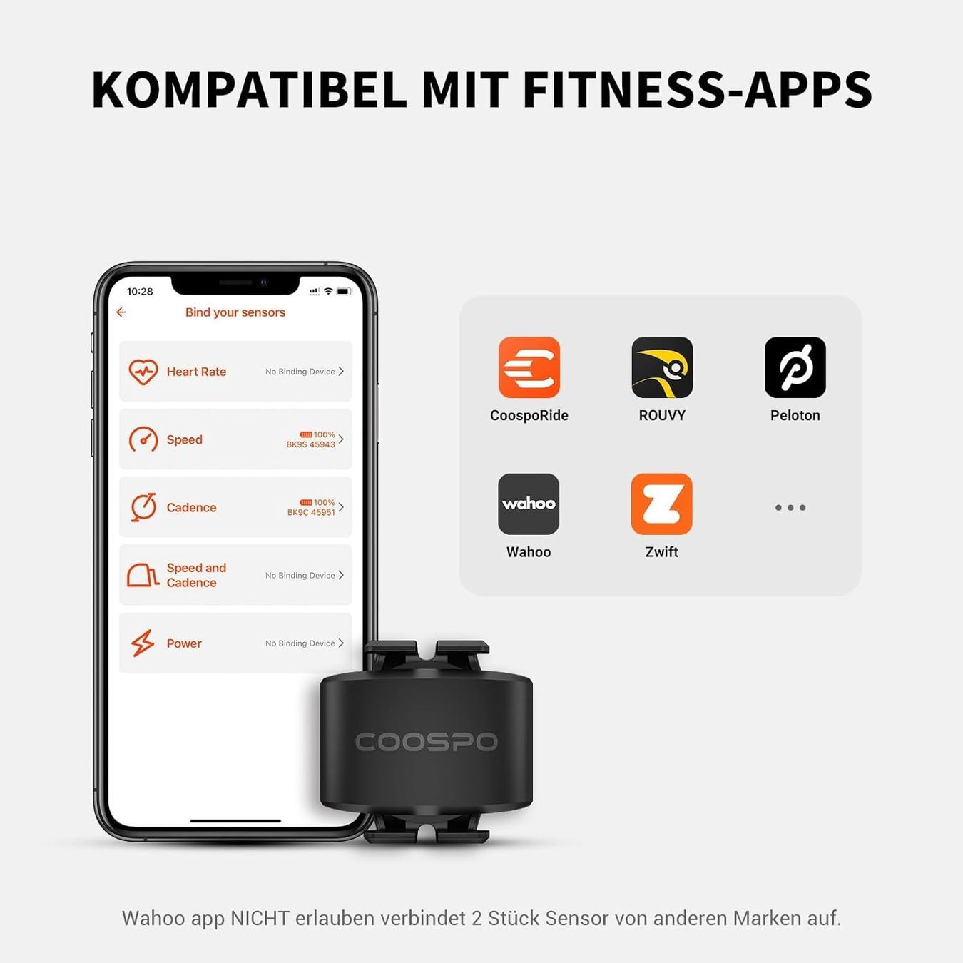 Pezzi di ricambio: Trittfrequenzsensor Bluetooth 5.0 ANT+ – Nuovo e nell'imballaggio originale da Geneve venduto da Titi2008 5