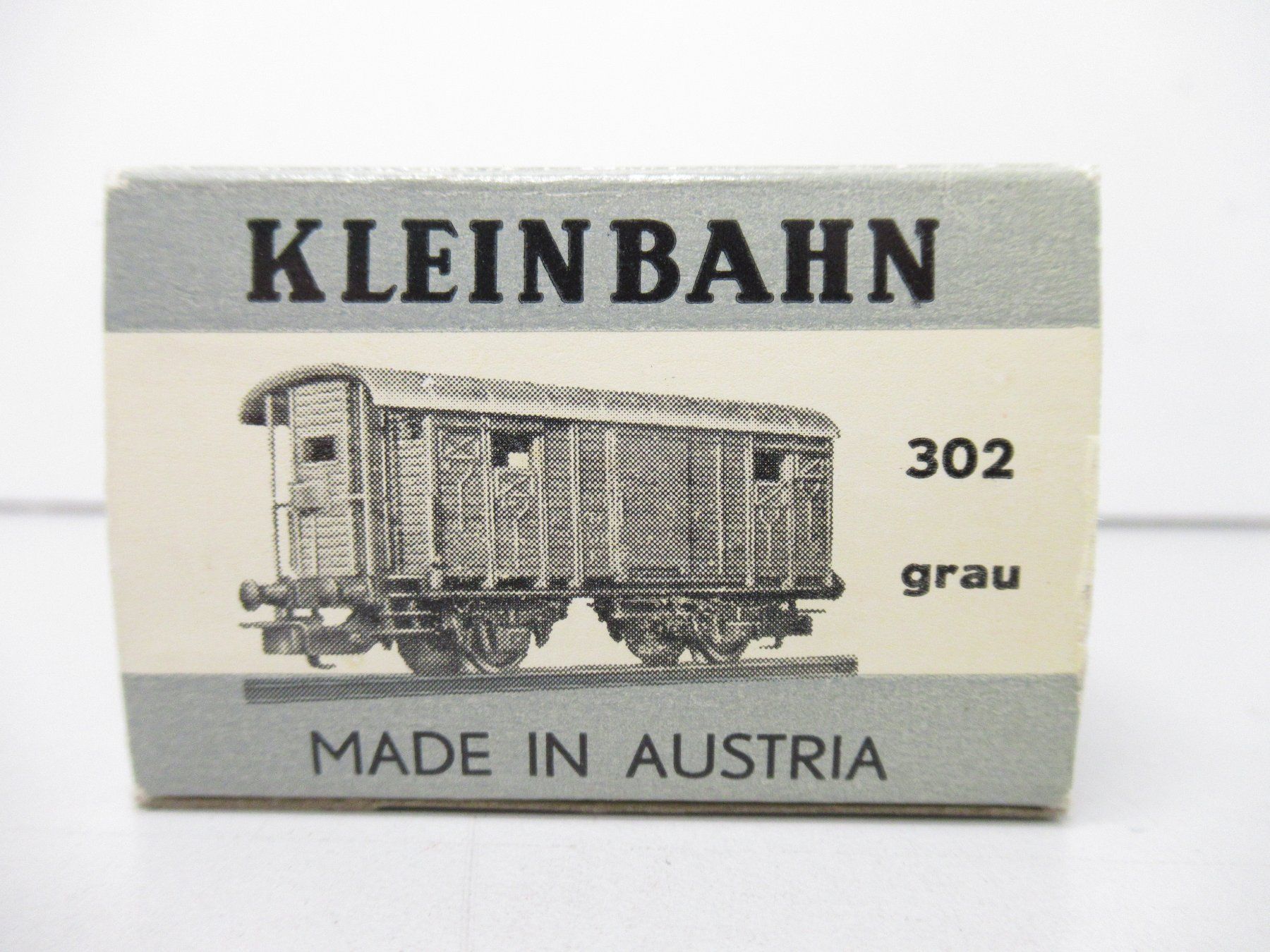 Kleinbahn Modellini di ferrovie: Kleinbahn 302 gedeckter Güterwagen der SBB CFF FFS grau DC – Usato da Basel venduto da mhmarken 6