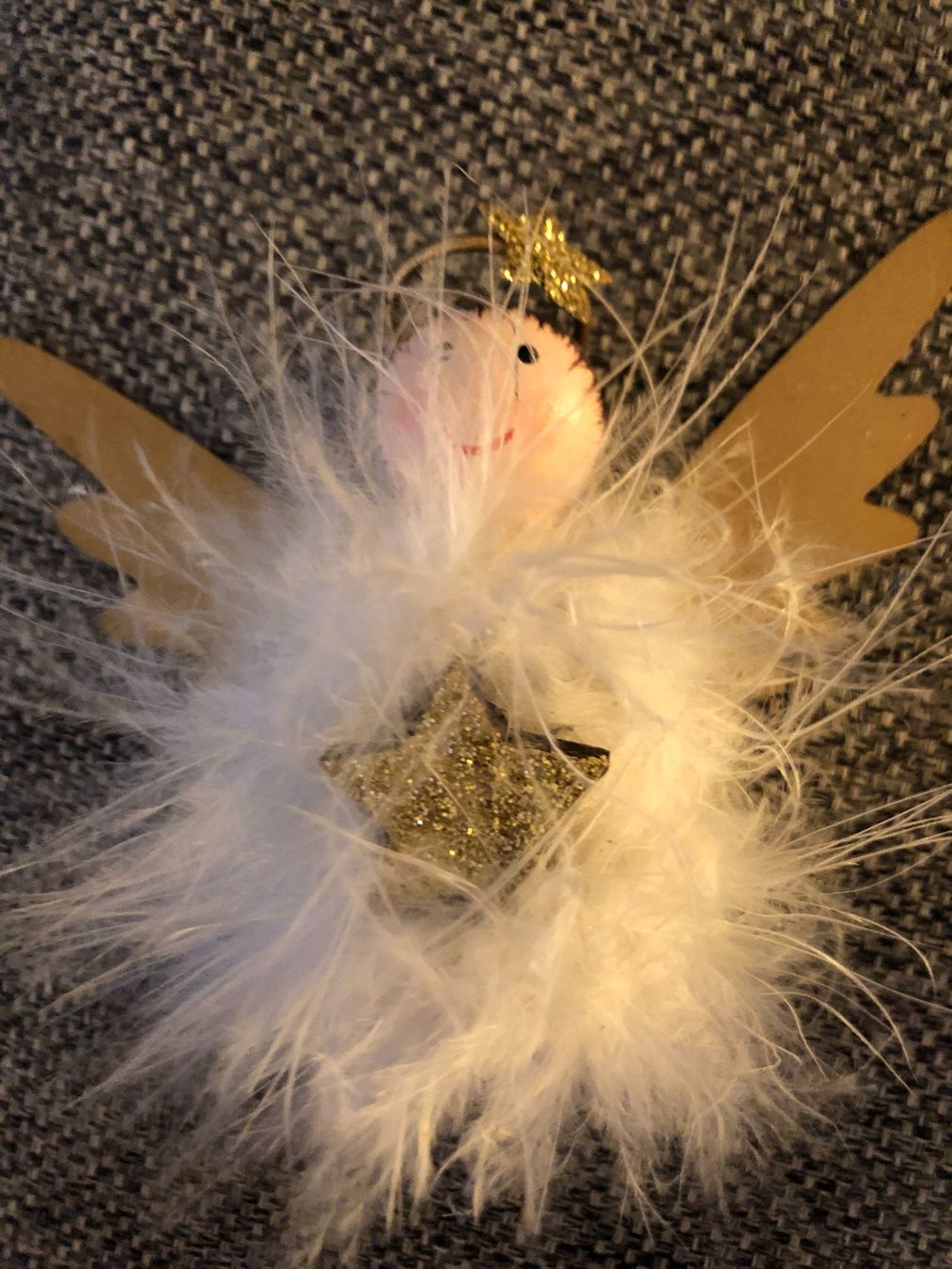 Tutte le decorazioni: 2 Engel-Weihnachtsbaumschmuck mit Federn – Usato da Arlesheim venduto da OmnIa55 1