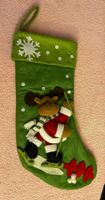 Weihnachtsstiefel mit Rentier