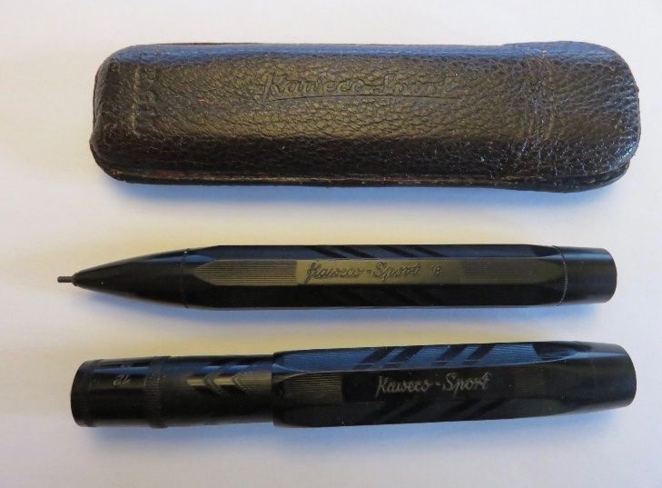 Kaweco AL Sport Füllfederhalter Mit Feiner Spitze – In Messing, Inkl. 6 Tintenpatronen Königsblau