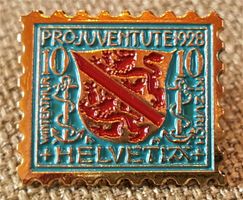 A964 - Pin PTT Helvetia    Pro Juventute