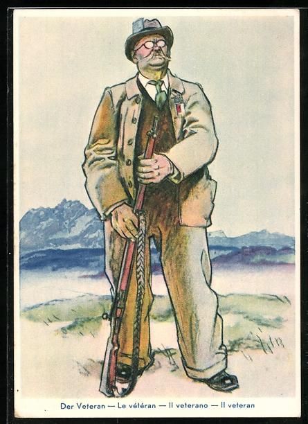 Cartoline postali: H. Schaad: Luzern, Eidgenöss. Schützen – Usato da Berlin venduto da bartko-reher