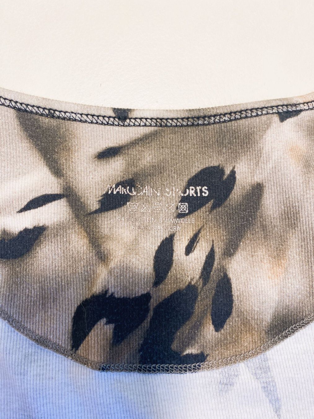 Marc Cain Top: MARC CAIN Leo animal Top Shirt Baumwoll Ripp N3 BASIC lang – Usato da Allschwil venduto da Rosenfee 2