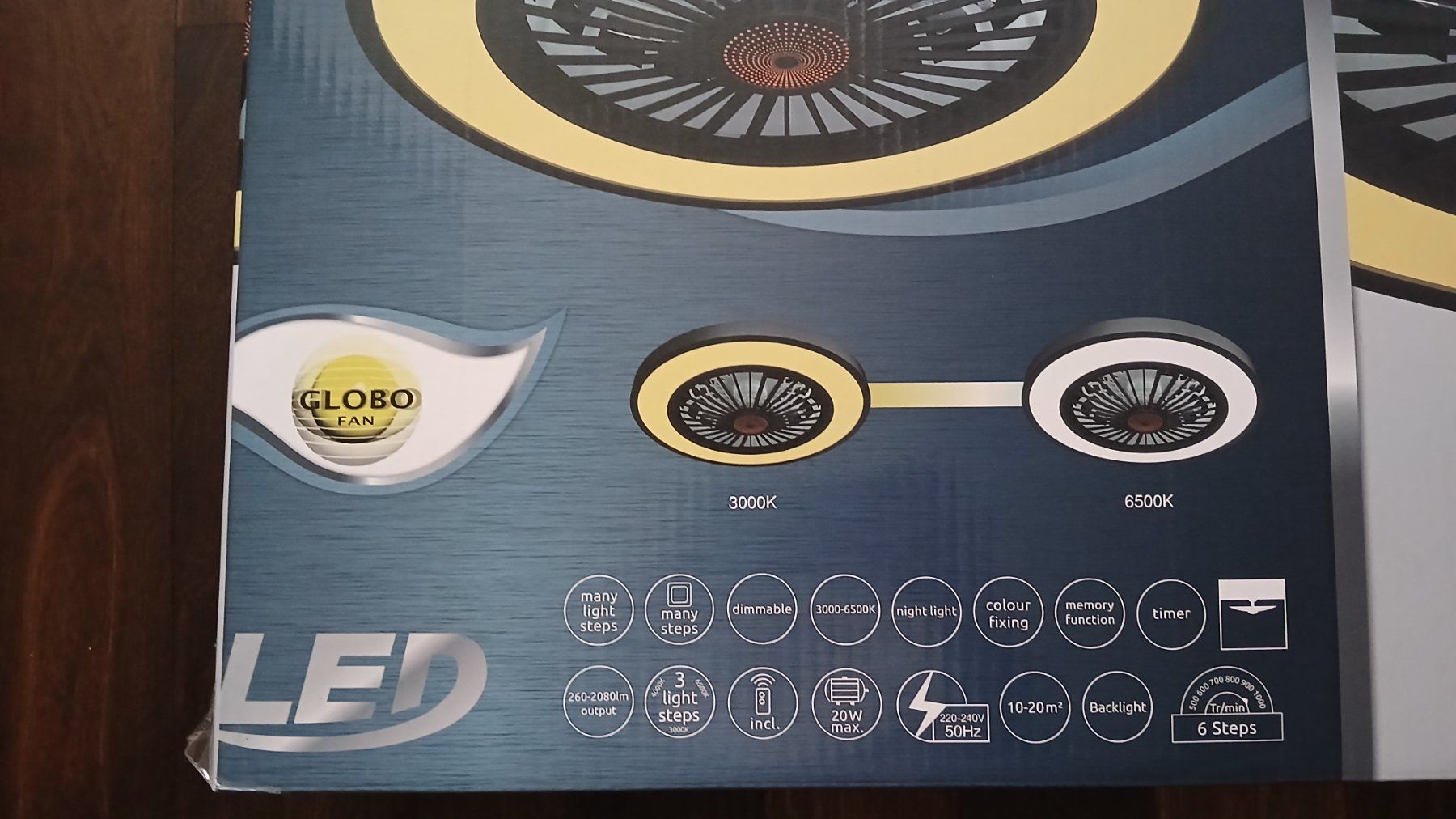 Lampadari & plafoniere: Deckenleuchte mit Ventilator Deckenventilator Blizzak Globo – Nuovo e nell'imballaggio originale da Mauensee venduto da toyoveilside 2