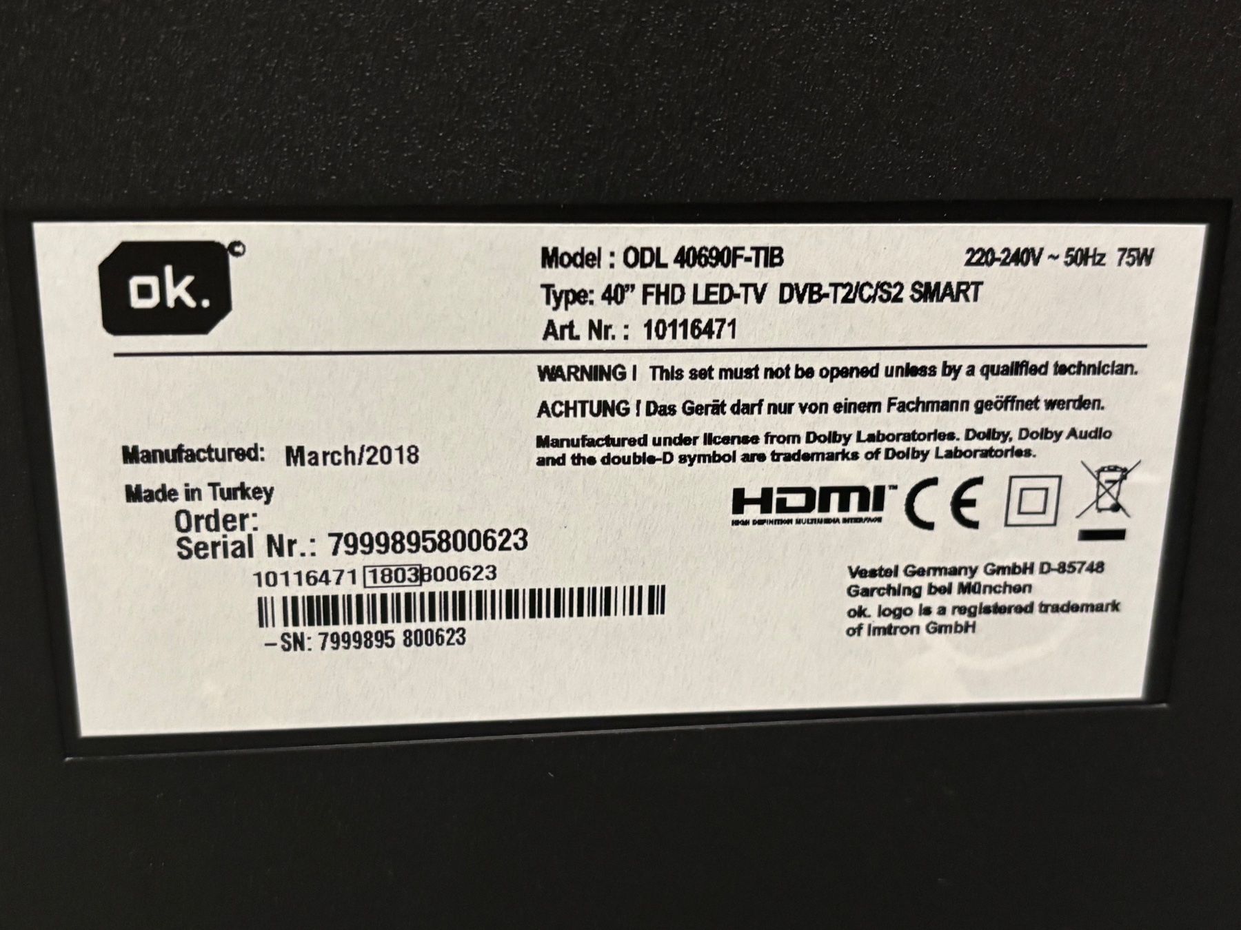 Fernseher: Téléviseur LED – Gebraucht aus Genève von Livsonman 4