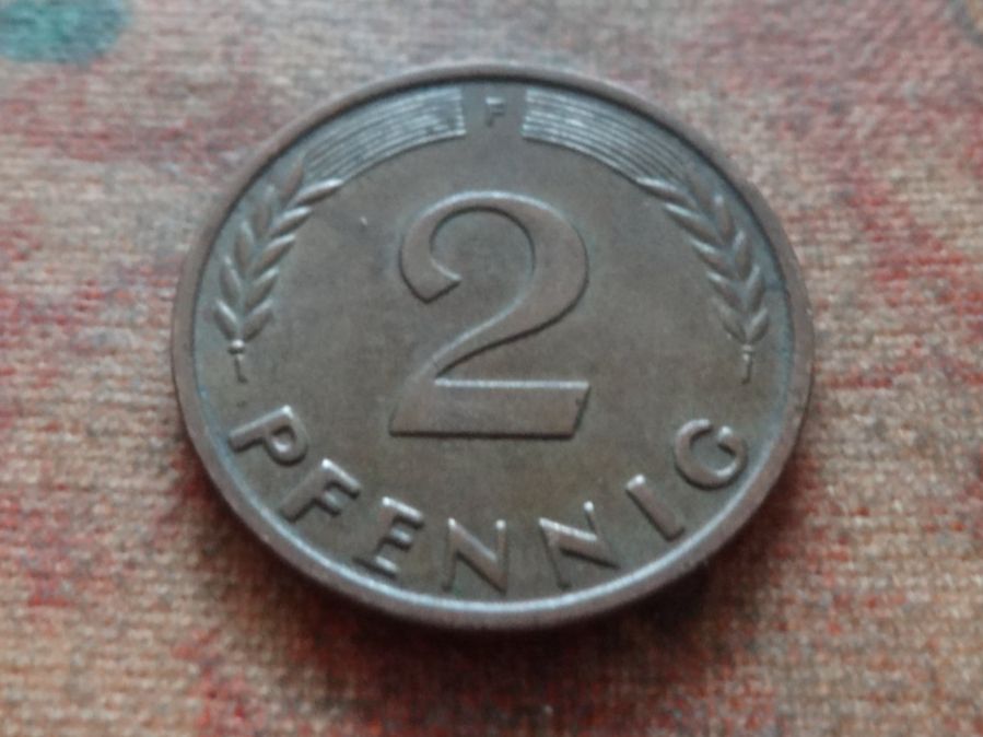 Tutti le monete: DEUTSCHLAND 2 Pfennig 1960 – Usato da Romanel-sur-Lausanne venduto da Swift13 1