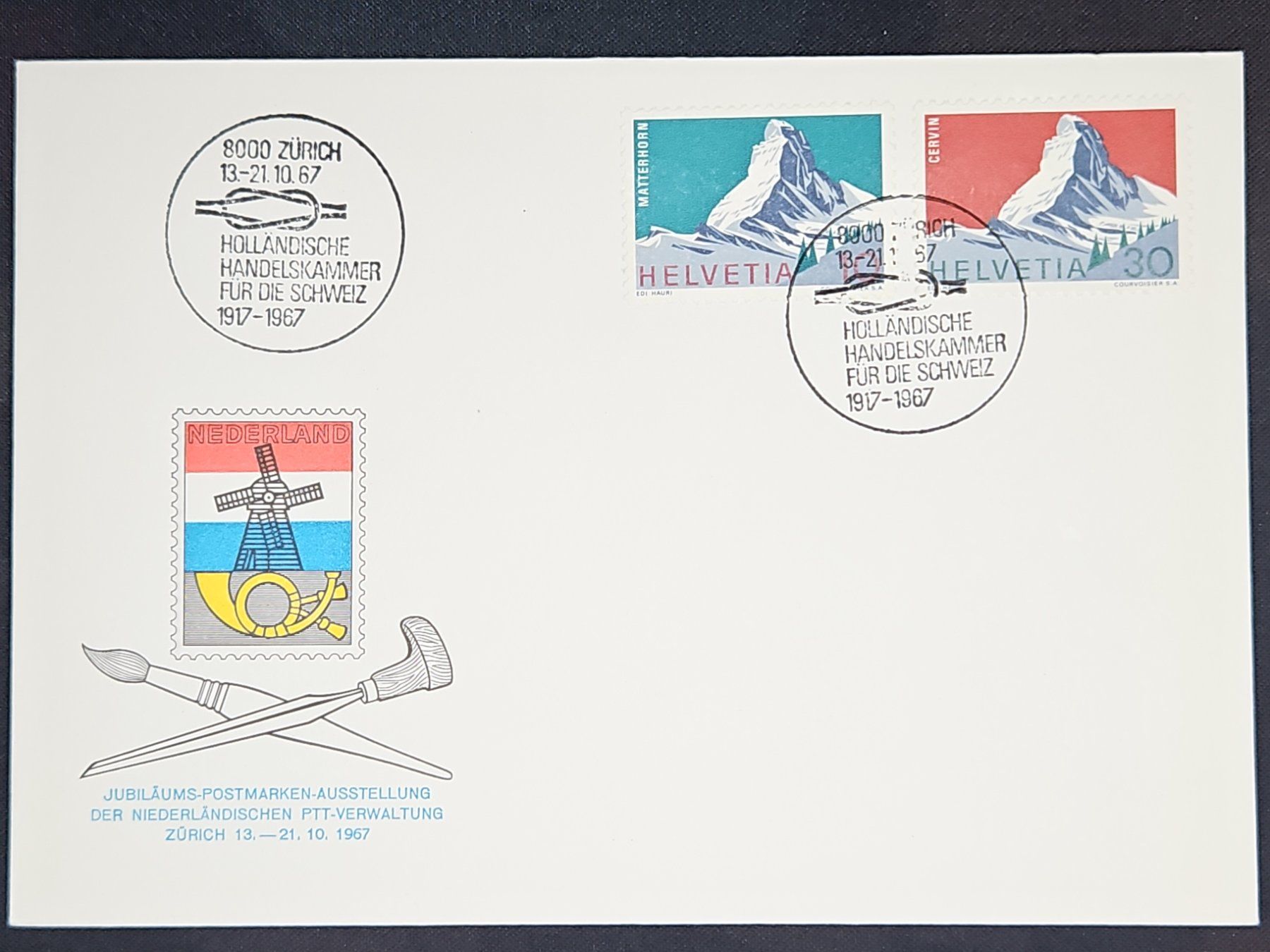Tutti i francobolli: CL08 Enveloppe + Timbre Suisse 1967 – Usato da Cousset venduto da Patrick_Collections