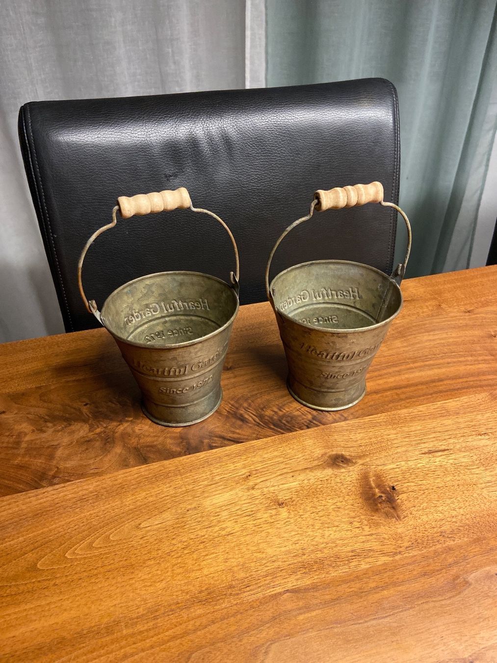 Sonstiges für Haushalt & Wohnen: 2 x Vintage Eisen Griff Eimer / Metall Retro  / NEU / TOP – Neu und originalverpackt aus Seon von Aaargauer01 9