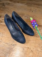 Blau-glitzernde Pumps Tamaris 36