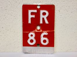 FR 86 VELONUMMER - FAHRRADSCHILD