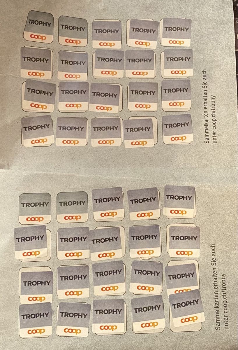 Coop Carte collezionabili: Coop Sammelkarten "Trophy" 2 – Nuovo e nell'imballaggio originale da Allschwil venduto da Deal_Tiger99