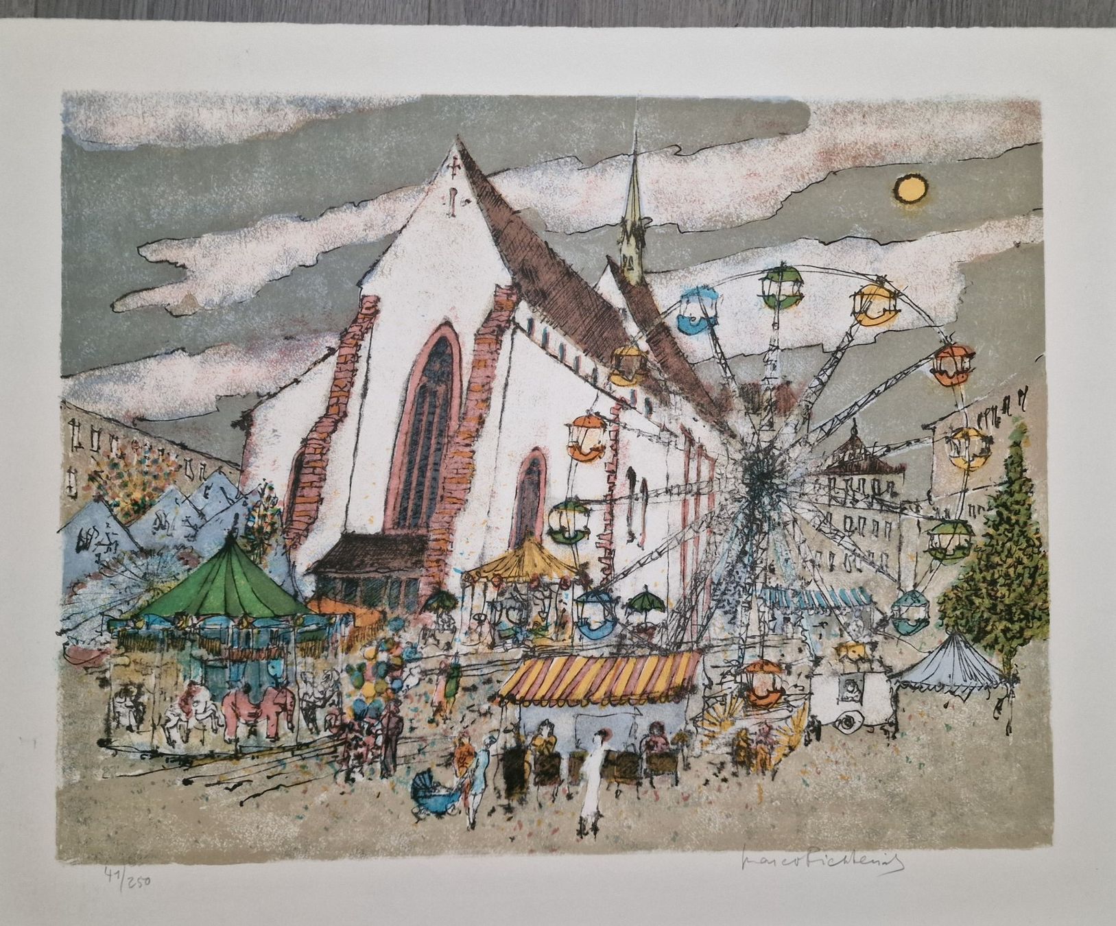Grafica & Litografie: Herbstmesse Basel - Barfüsserplatz – Usato da Aesch BL venduto da Yvothom