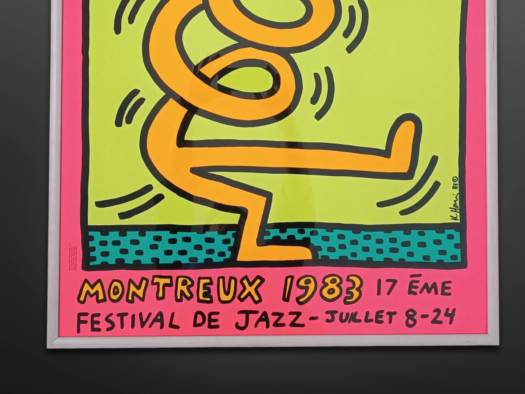 Foto & Immagini: Original Poster Keith Haring, 1983, gerahmt – Usato da Suhr venduto da Restwert_Suhr 1