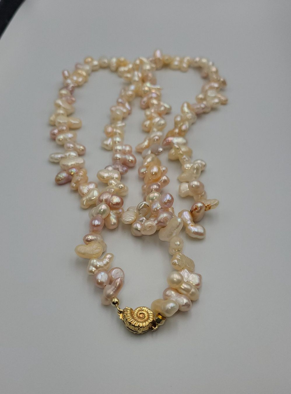 Catenine: Gold 585 Perlen Kette Mit Gold Verschluss – Usato da Wald ZH venduto da Dasilver 6