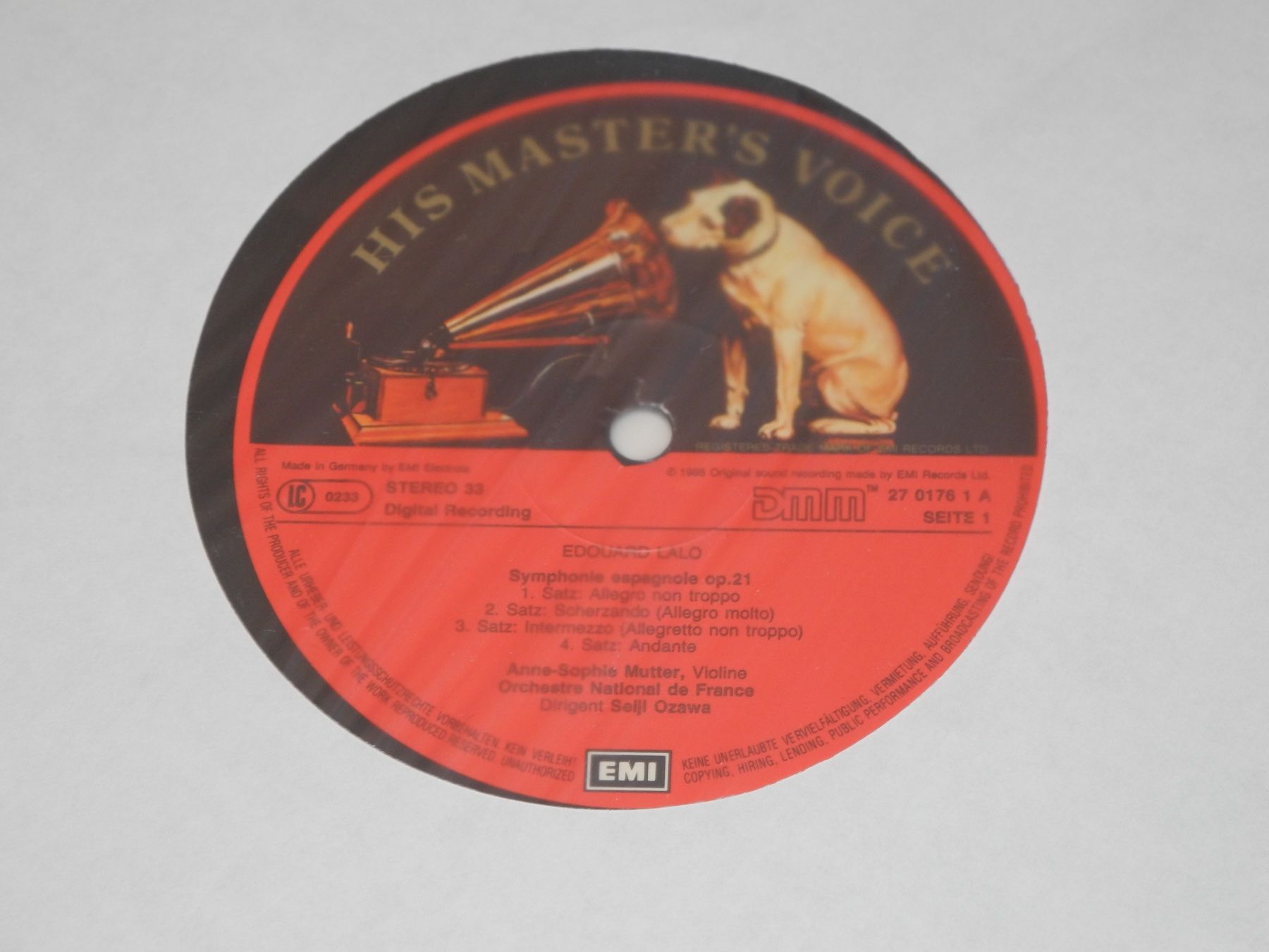 Schallplatten: LALO: SYMPHONIE ESPAGNOL - MUTTER / OZAWA - EMI – Neu (gemäss Beschreibung) aus Fahrwangen von Swirl2 4
