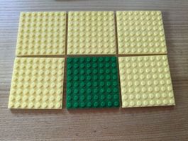 Lego Platten 8x8 6 Stück
