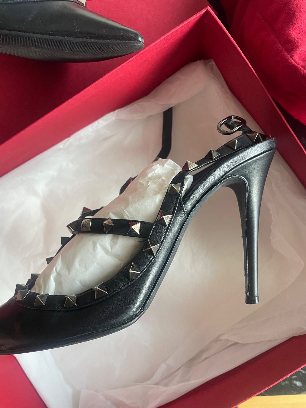 Valentino Scarpe da donna: VALENTINO Rockstud Ankle Strap Pump (10 cm) - Grösse 40 – Usato da Zürich venduto da fabienne1234 1