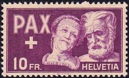 1945, 10FR. PAX Nr. 274, postfrisch ** und fehlerfrei.