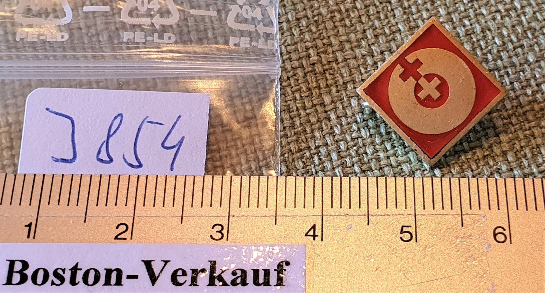 Placchette & Badge: J854 - Altes Abzeichen Blut Spender – Usato da Reinach BL venduto da Boston-Verkauf 2