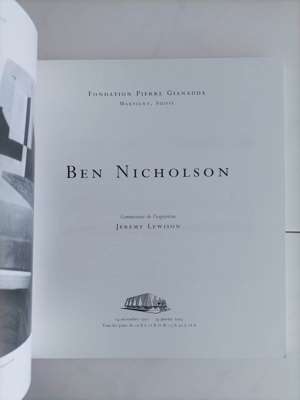 Bücher: Ben Nicholson / Jeremy Lewison / Gianadda 1992 – Gebraucht aus crans montana von AB3963 1