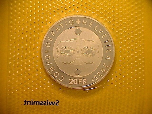 Tutti le monete: Gedenkmünze 20 Fr. - CERN - 2025 – Nuovo e nell'imballaggio originale da Buchs AG venduto da Ged8 1