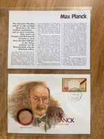 Münzbrief 40.Todestag Max Planck 4.10.87 mit verg. 2Mark1971