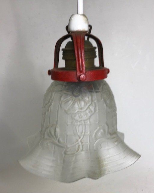 Lampade: Tulpenform Glas Lampenschirm 20er – Usato da Zürich venduto da gigimai67