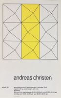 Andreas Christen Orig. Ausstellungsplakat 1968 Near Mint