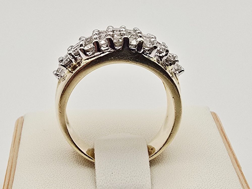 Gold Ring 39 Brillanten 14KT 585 Gold 2.06 ct Gr 51 (Neu (gemäss ...