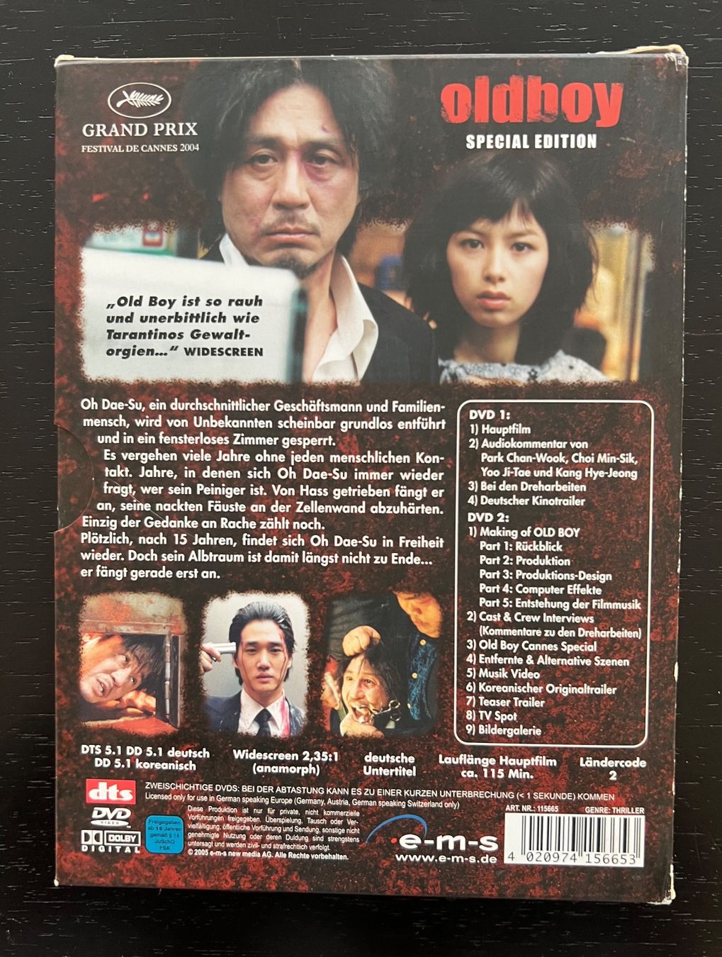 Tutti i DVDs: Old Boy, DVD, Special Edition, FSK16 – Usato da Jona venduto da brandillo83 1