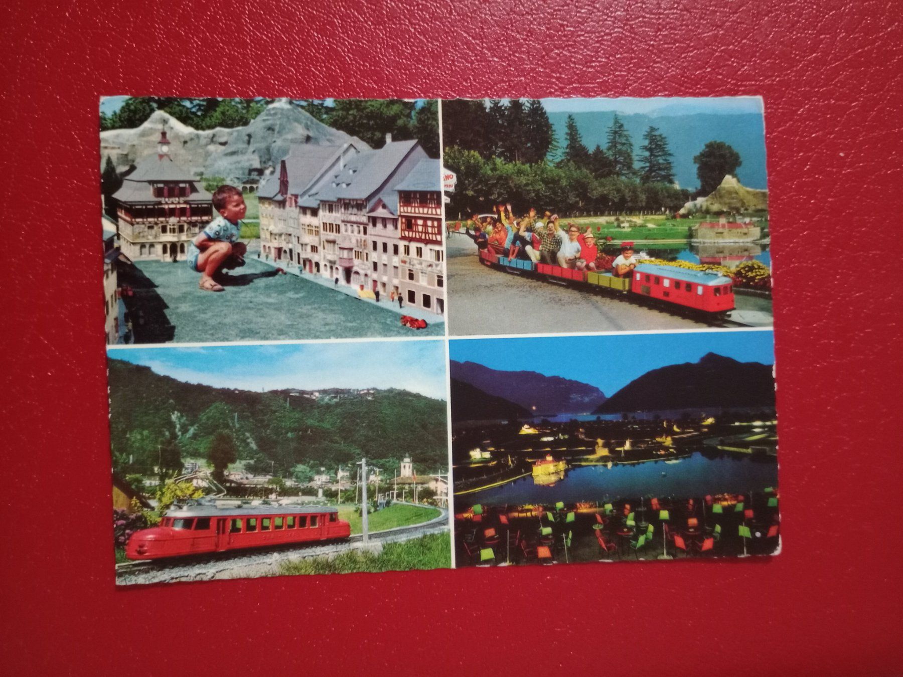 Ansichtskarten: Swiss Miniatur mit Eisenbahn Roter Pfeil mehrbildrig – Gebraucht aus Küttigen von Melisch1000